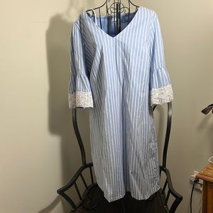 Westport Blue and White Striped dress